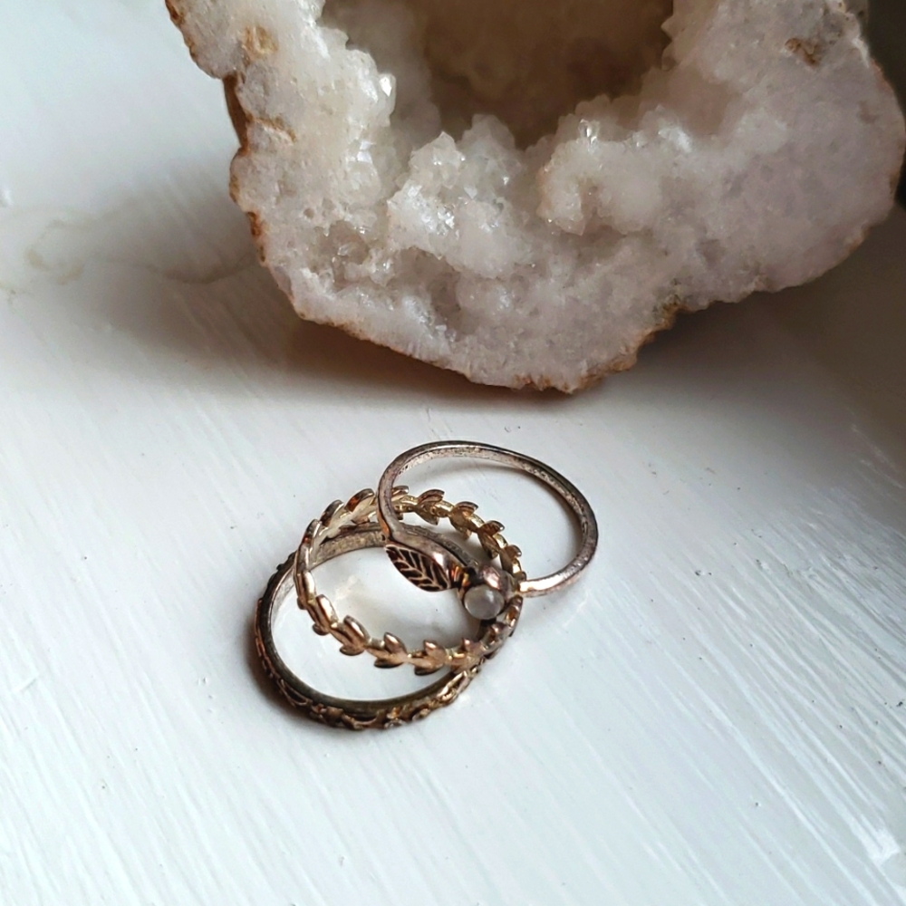 Stackable ring set from Pura Vida